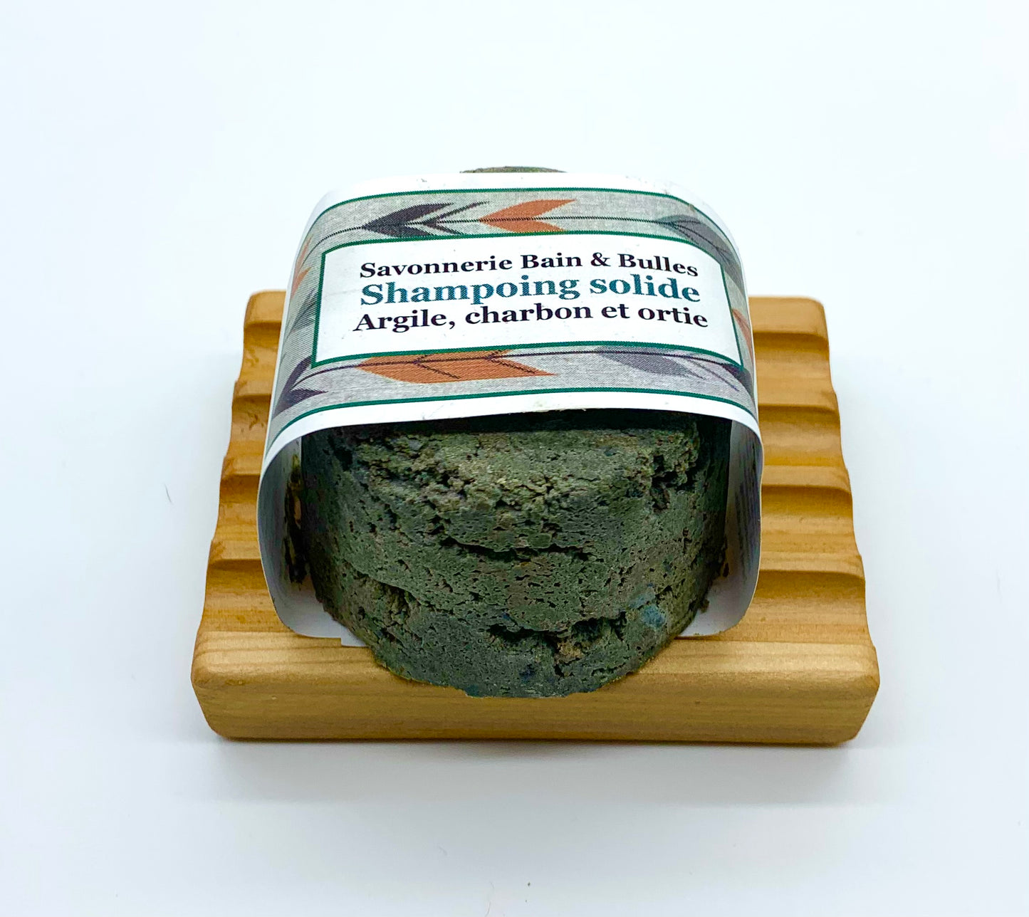Solid shampoo CLAY, CHARCOAL, AND NETTLE 